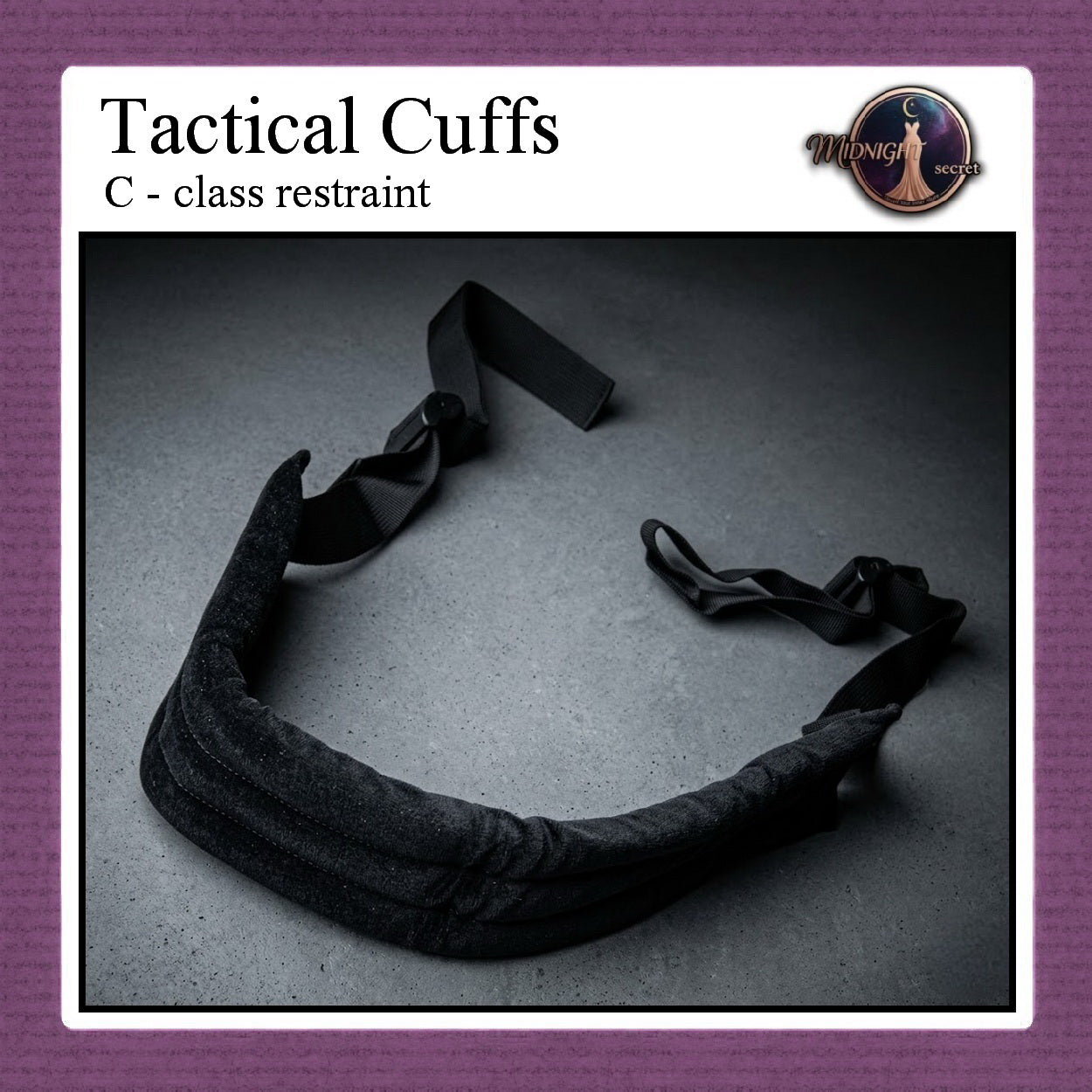 Pekalongan Midnight Tactical Cuffs - C class restraint - Aksesoris BDSM