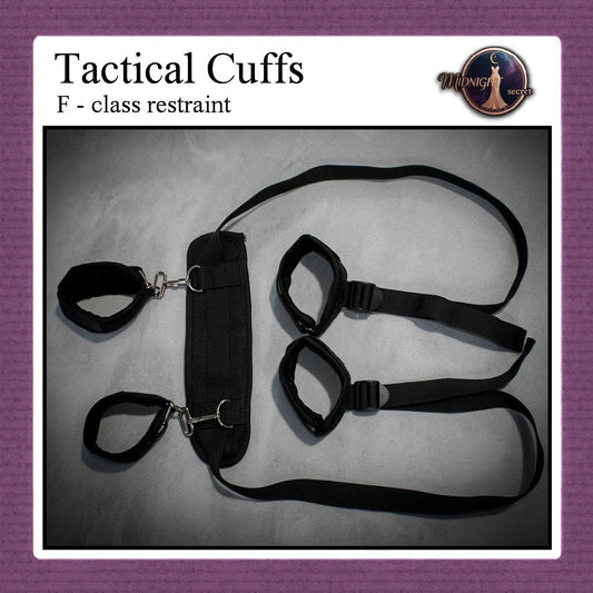Pekalongan Midnight Tactical Cuffs - F class restraint - Aksesoris BDSM