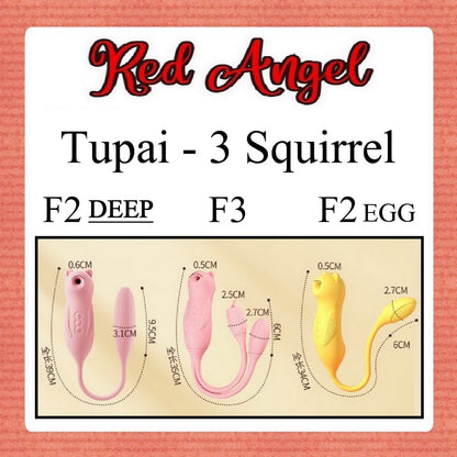 Pekalongan Red Angels VIbrator Tupai F3 SMOOCH LICK EGG Charge Limited Editon
