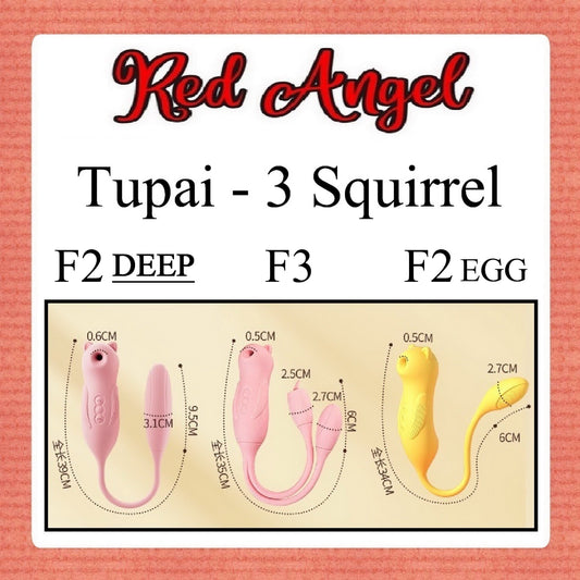 Pekalongan Red Angels VIbrator Tupai F3 SMOOCH LICK EGG Charge Limited Editon