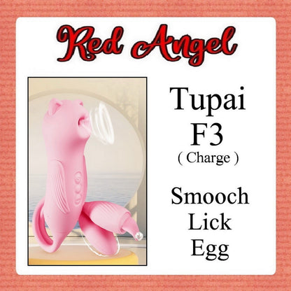 Pekalongan Red Angels VIbrator Tupai F3 SMOOCH LICK EGG Charge Limited Editon