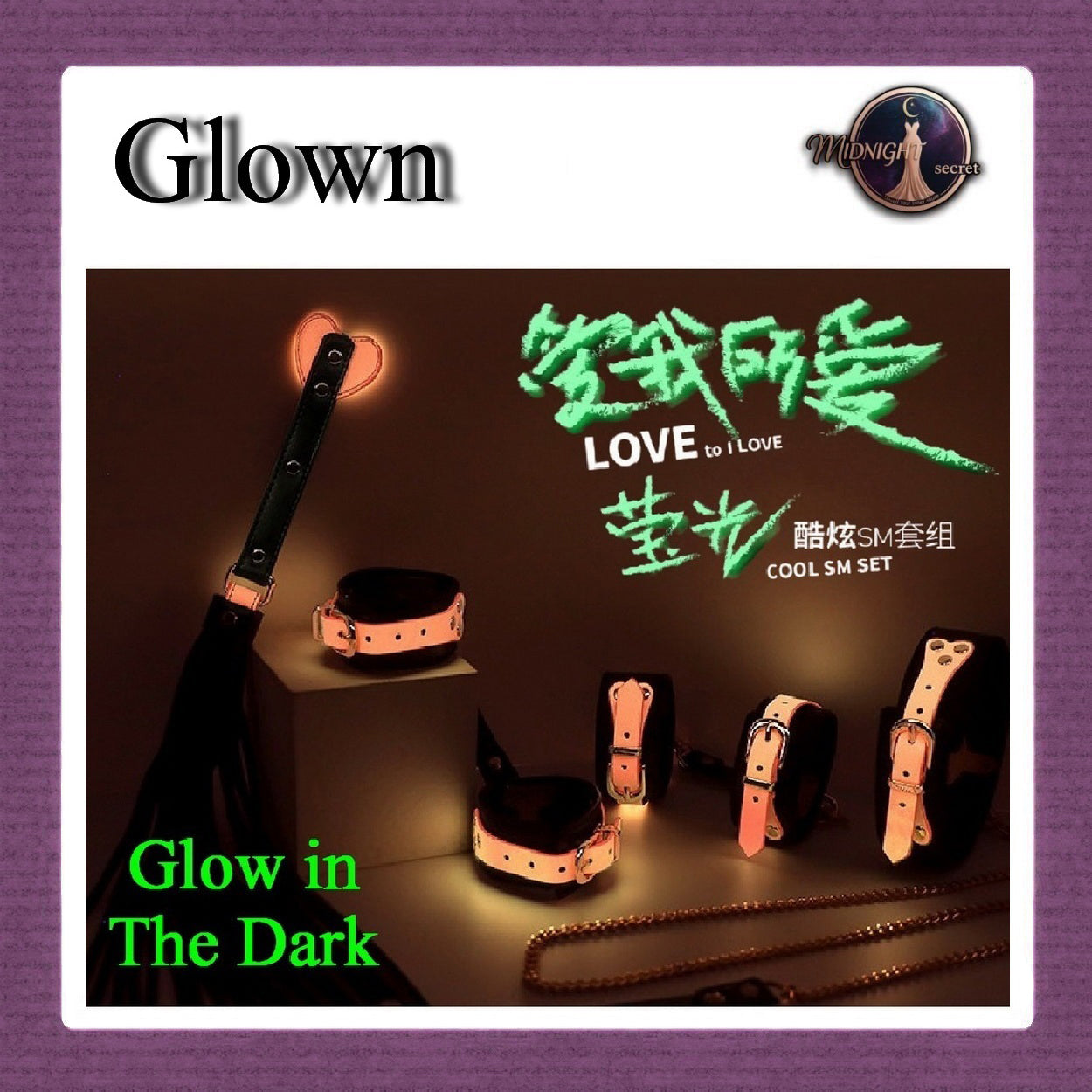 Pekalongan Midnight Set Premium BDSM Fashion Toys GLOW IN THE DARK