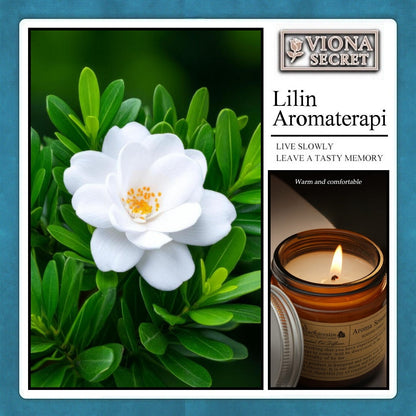 Pekalongan Lilin Aromaterapi Scented Candle Romantis , Wax 100gr / Pewangi Ruangan Aroma Relaksasi