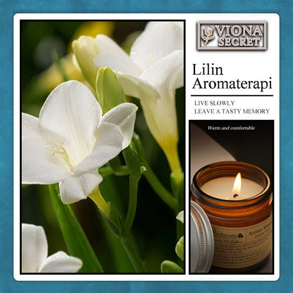 Pekalongan Lilin Aromaterapi Scented Candle Romantis , Wax 100gr / Pewangi Ruangan Aroma Relaksasi