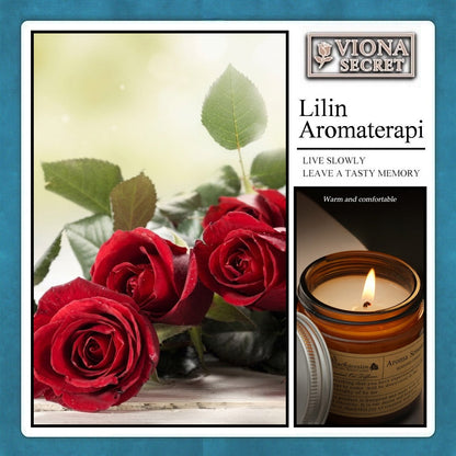 Pekalongan Lilin Aromaterapi Scented Candle Romantis , Wax 100gr / Pewangi Ruangan Aroma Relaksasi