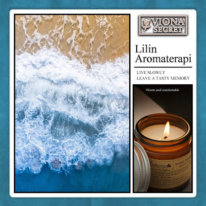 Pekalongan Lilin Aromaterapi Scented Candle Romantis , Wax 100gr / Pewangi Ruangan Aroma Relaksasi