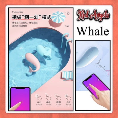 Pekalongan Red Angels Vibrator Whale APP Charge Blue And Pink