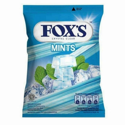 Permen Fox's / Foxs Candy / Crystal Clear Candies / Barley Mint & Cherry Mints / Lemon & Apple - COD