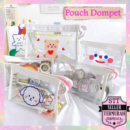 Pekanbaru Pouch Dompet Mika Make Up Kawai Pouch Resleting Tempat Alat Tulis Pouch