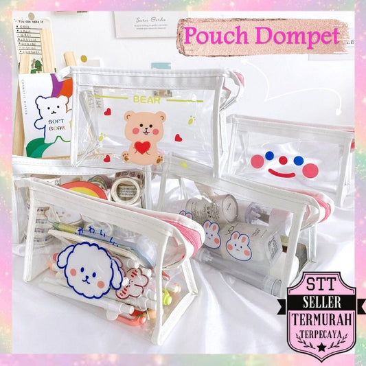 Pekanbaru Pouch Dompet Mika Make Up Kawai Pouch Resleting Tempat Alat Tulis Pouch