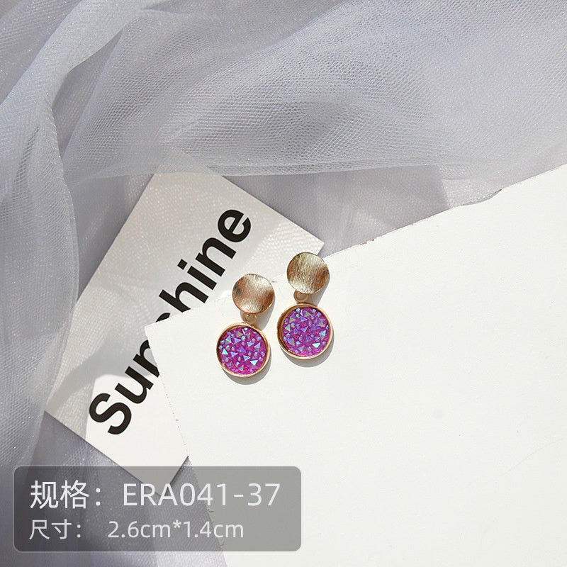 Anting Wanita Emerald Gold Silver Bling Bling Simple Elegan Woman Emerald Earrings Anting Berkualitas Anting Drop Anting Hook Korean Style