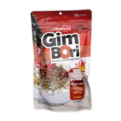 Mamasuka Gim Bori Dried Seaweed Sprinkles, Rumput Laut Rasa Original, Pedas, Extra Spicy, & Bulgogi