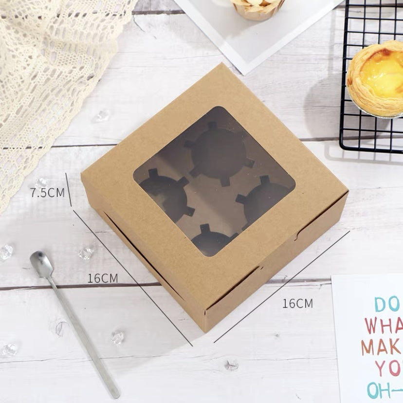 Pekanbaru Box / Kotak Cupcake Muffin Karton Dengan Display