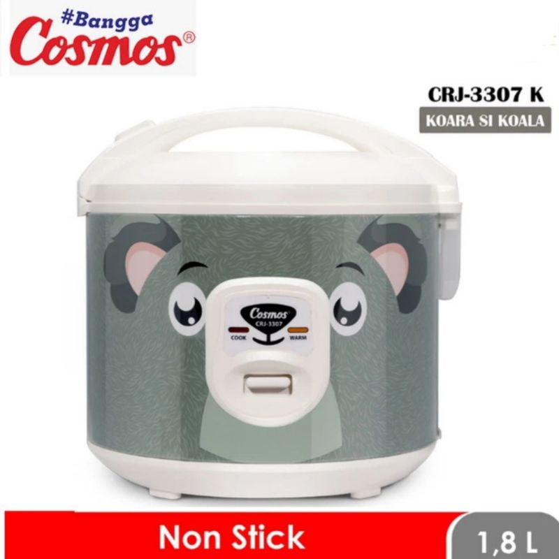 Pekanbaru Cosmos Crj-3307 Magic Com/Rice Cooker Nonstick 1.8 Liter