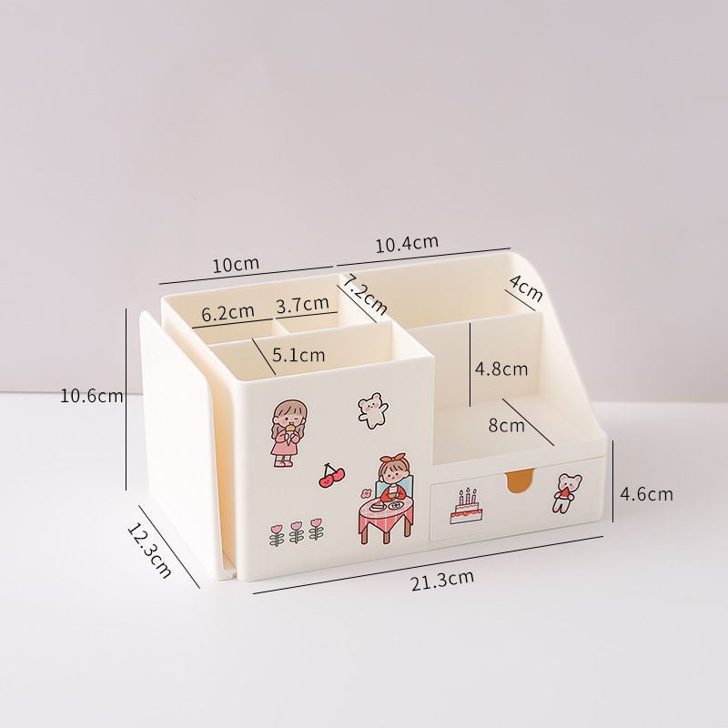 Tempat Pena With Additional Rak Buku Aesthetic Room Desk Organizer Dengan Laci 5 Sekat Tempat Penyimpanan Pena Buku Stationary Kit Lengkap Adjustable