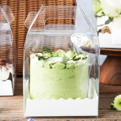 Pekanbaru Cake Box Mika Transparan Gagang Sambung
