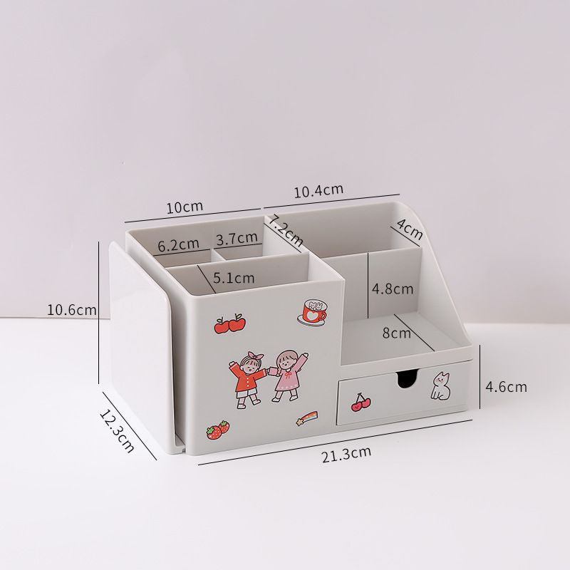 Tempat Pena With Additional Rak Buku Aesthetic Room Desk Organizer Dengan Laci 5 Sekat Tempat Penyimpanan Pena Buku Stationary Kit Lengkap Adjustable