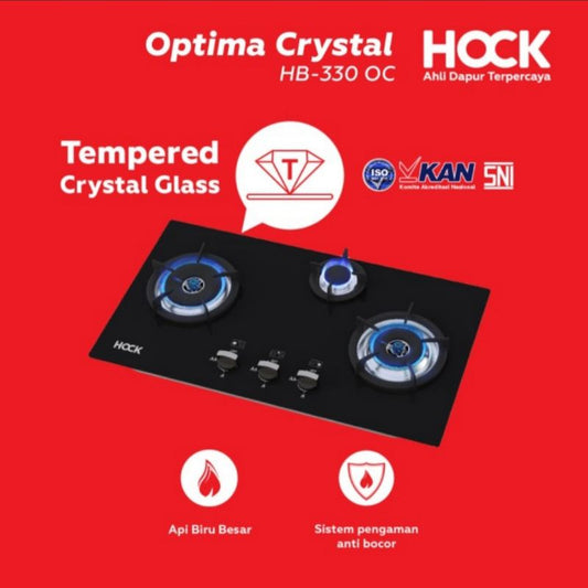 Pekanbaru Kompor Tanam Hock Build In Hob Optima Crystal  Hb 330 Oc