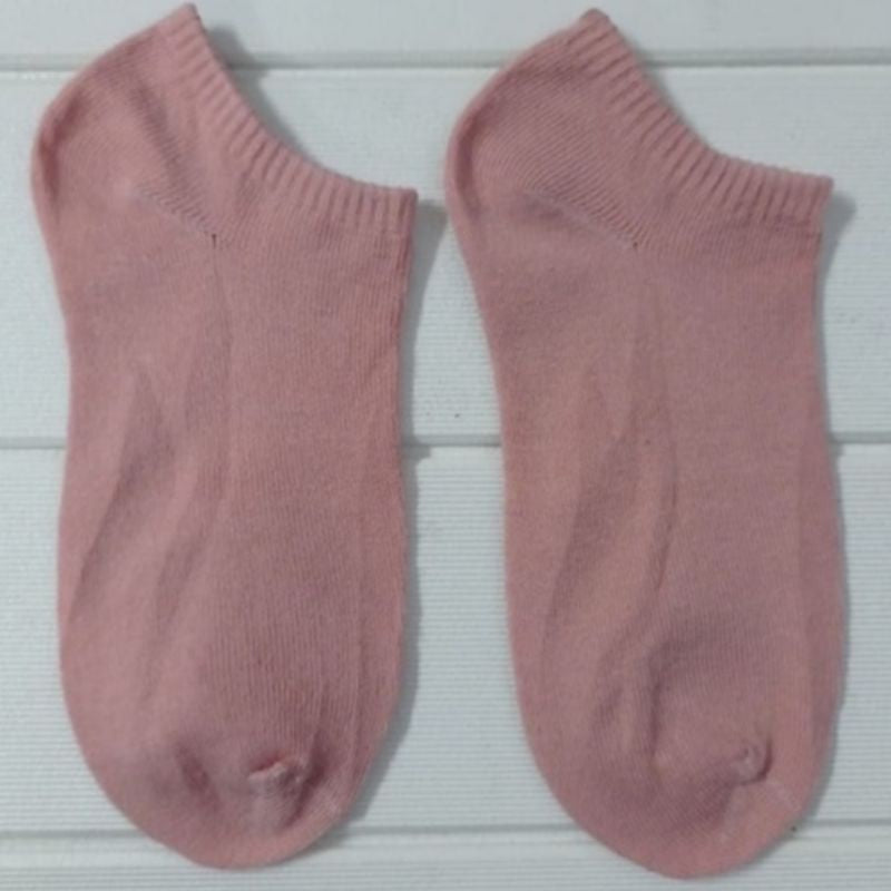 Pekanbaru Kaos Kaki Pendek Polos Ankle Socks Spandex Kaos Kaki Cewek Cowok Kaos Kaki