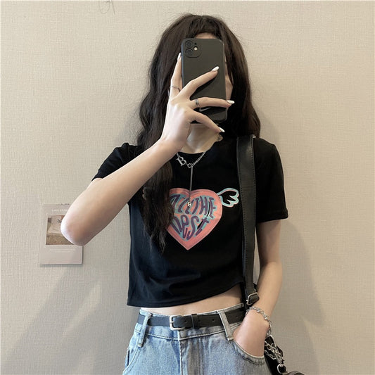 Pekanbaru Kaos Crop Wanita All The Best Atasan Wanita Trend Kekinian Atasan Korea Korean Style