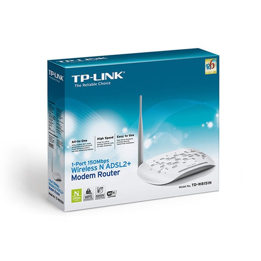 Pekanbaru Tp-Link Td-W8151N 150Mbps Wireless N Adsl2+ Modem Router