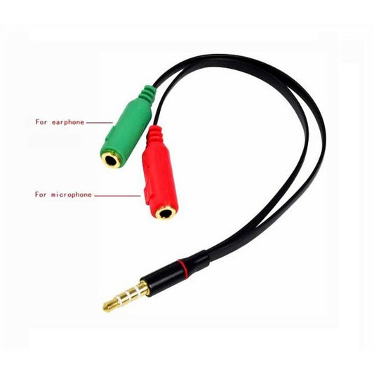 Pekanbaru Kabel Audio Headset 1 Male To 2 Female