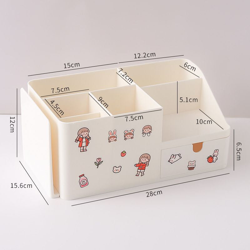 Tempat Pena With Additional Rak Buku Aesthetic Room Desk Organizer Dengan Laci 5 Sekat Tempat Penyimpanan Pena Buku Stationary Kit Lengkap Adjustable