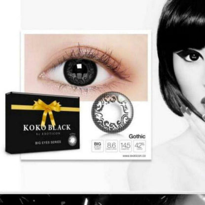 Pekanbaru Softlens X2 Koko Black 14.5Mm Normal Minus/Softlens Minus/Softlens Normal /Kacamata/Kontaklensa
