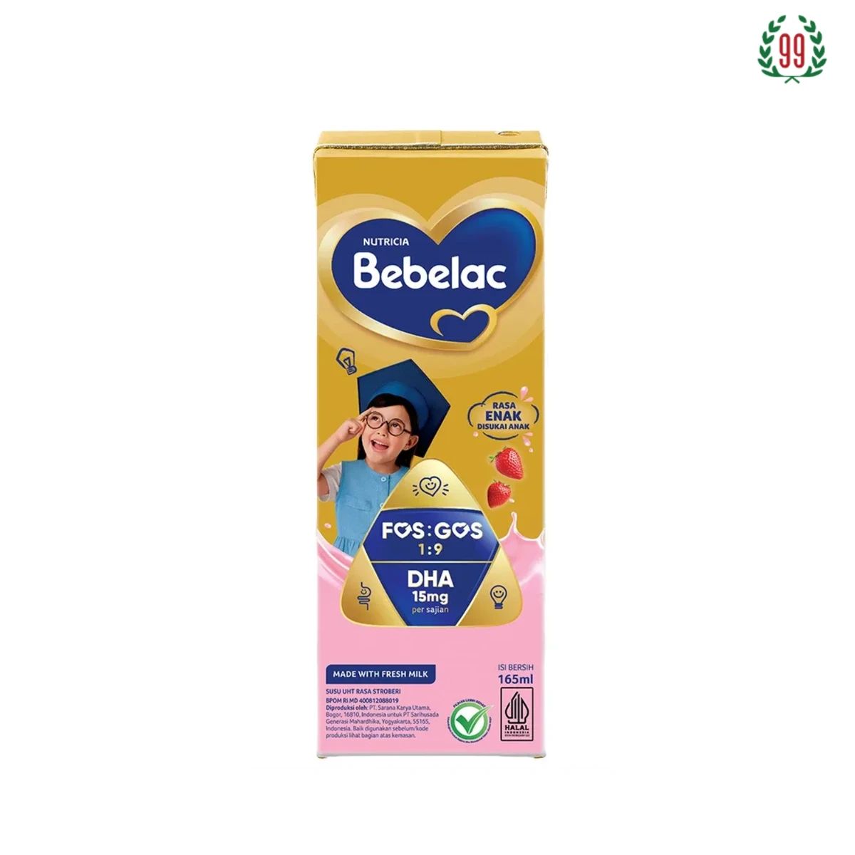 Pekanbaru Bebelac Uht Strawberry 165Ml