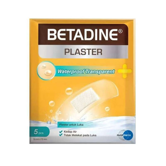 Pekanbaru Betadine Plaster Waterproof Transparant [5 Pcs]