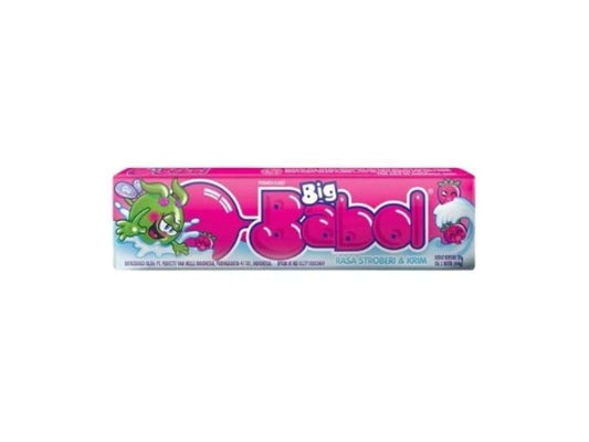 Pekanbaru Big Babol Gum Stick Strawberry 5'S Pcs