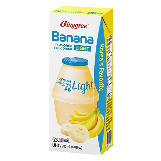 Pekanbaru Binggrae Banana Flavor Milk Drink Light 200Ml