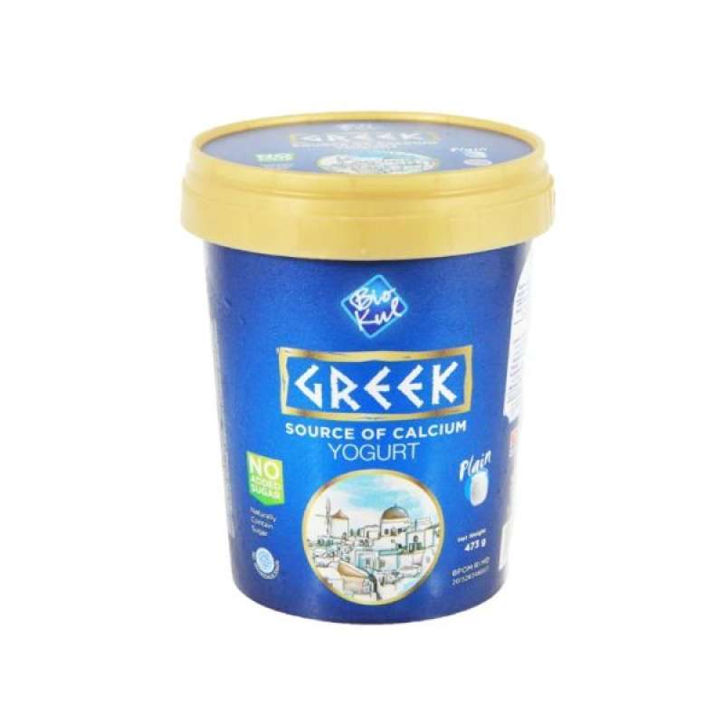 Pekanbaru Biokul Yogurt Greek Plain 473Gr