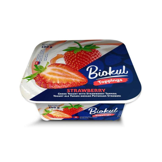 Pekanbaru Biokul Yogurt Greek Topping Strawberry 100G