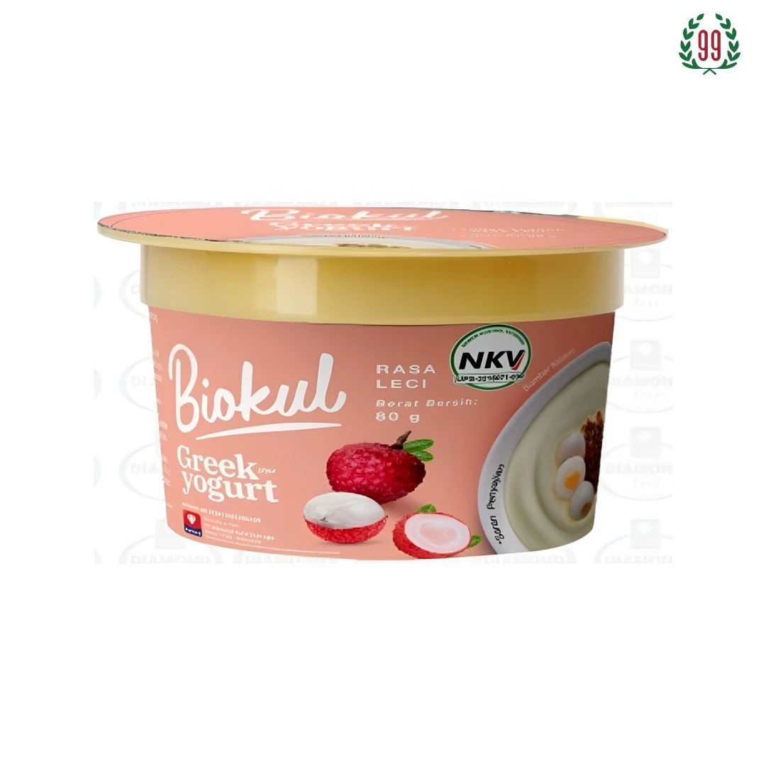 Pekanbaru Biokul Yogurt Greek Lychee 80Gr
