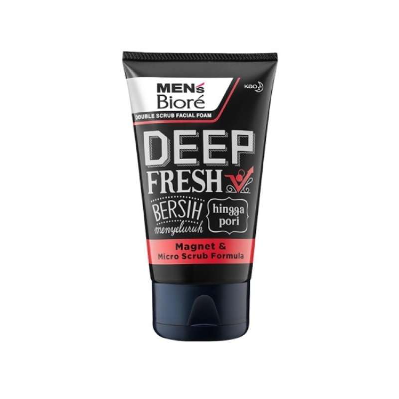 Pekanbaru Biore Men Face Double Scrub Deep Fresh 100Gr