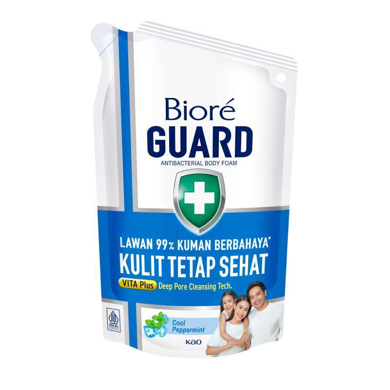 Pekanbaru BIORE GUARD BODY FOAM COOL PEPPERMINT 450ML POUCH