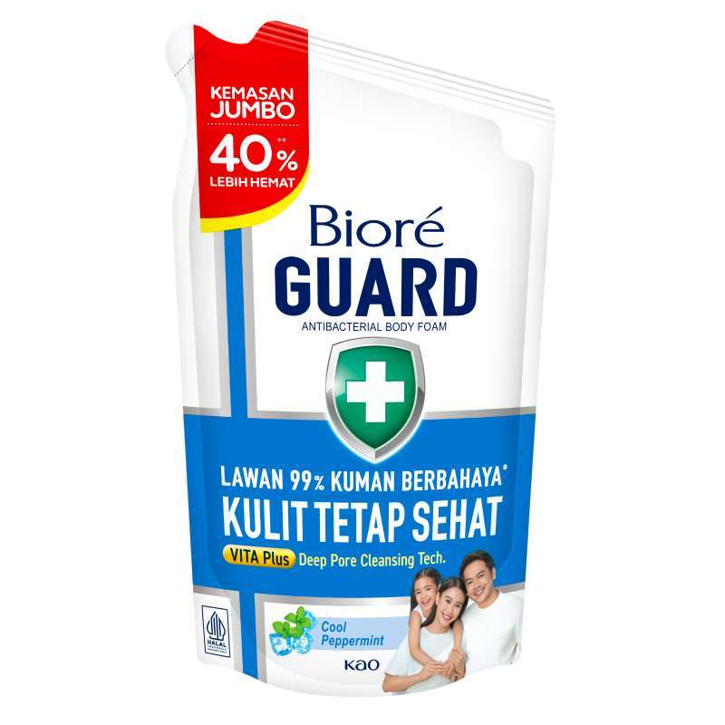 Pekanbaru BIORE GUARD BODY FOAM COOL PEPPERMINT 800ML POUCH