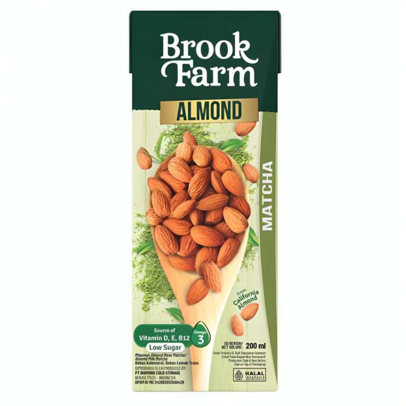Pekanbaru Brookfarm Uht Milk Almond Matcha 200Ml