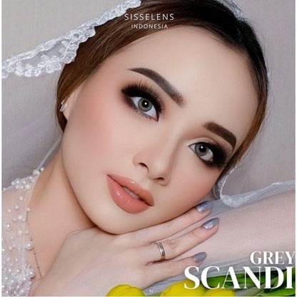 Pekanbaru Softlens Sisse Lens Scandi Gray/Hazel/Olive Normal Hingga Minus 14.5Mm Softlens Tanpa Ring