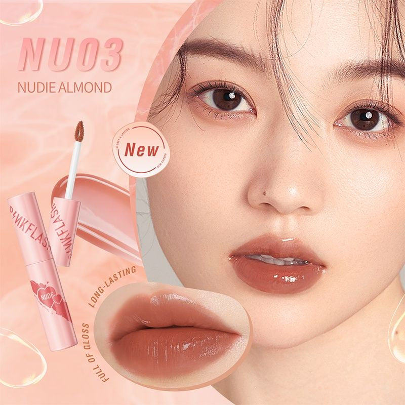 Pekanbaru Pinkflash Watery Glam Lipgloss Super Glossy Shiny Lip Tint High Quality