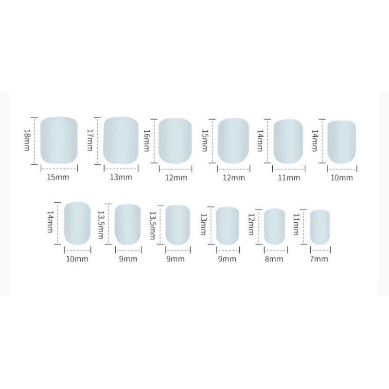 Pekanbaru (24Pcs Free Lem) Kuku Palsu Murah Tahan Air Fashion Nail Art 3D Korea Fake Nails Manicure