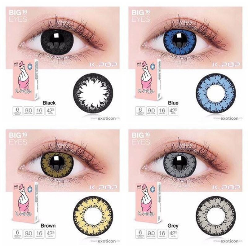 Pekanbaru Softlens Kpop 16 Mm Bigeyes Normal/Softlens/Soflen