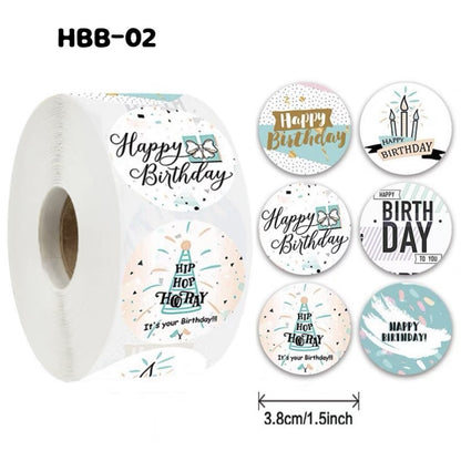 Pekanbaru Sticker / Stiker Hampers Happy Birthday Bulat Per Pack