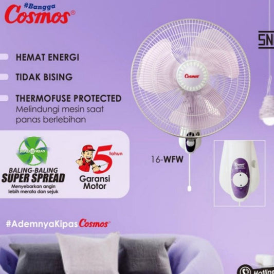 Pekanbaru Cosmos 16 Wfw Wall Fan [16 Inch] 16-Wfw