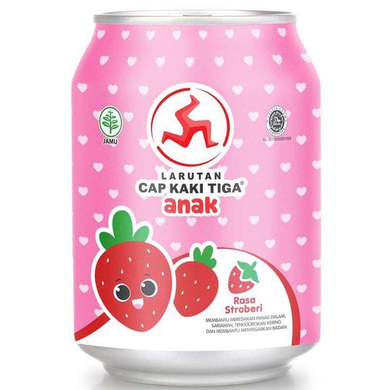 Pekanbaru Kaki Tiga Anak Strawberry 238Ml
