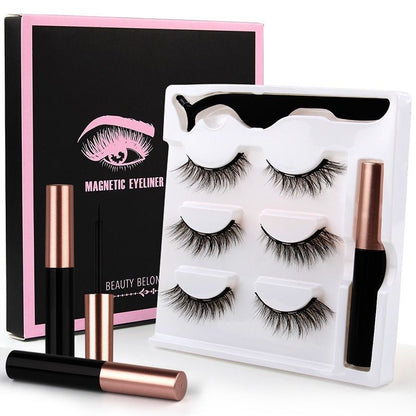 Pekanbaru Eyelash Magnetic 1 Set Lengkap Bulu Mata Magnet 3 Psg