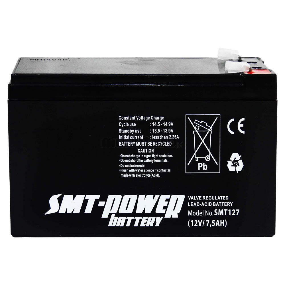 Pekanbaru Smt-Power Battery 12V / 7.5Ah (Ups)
