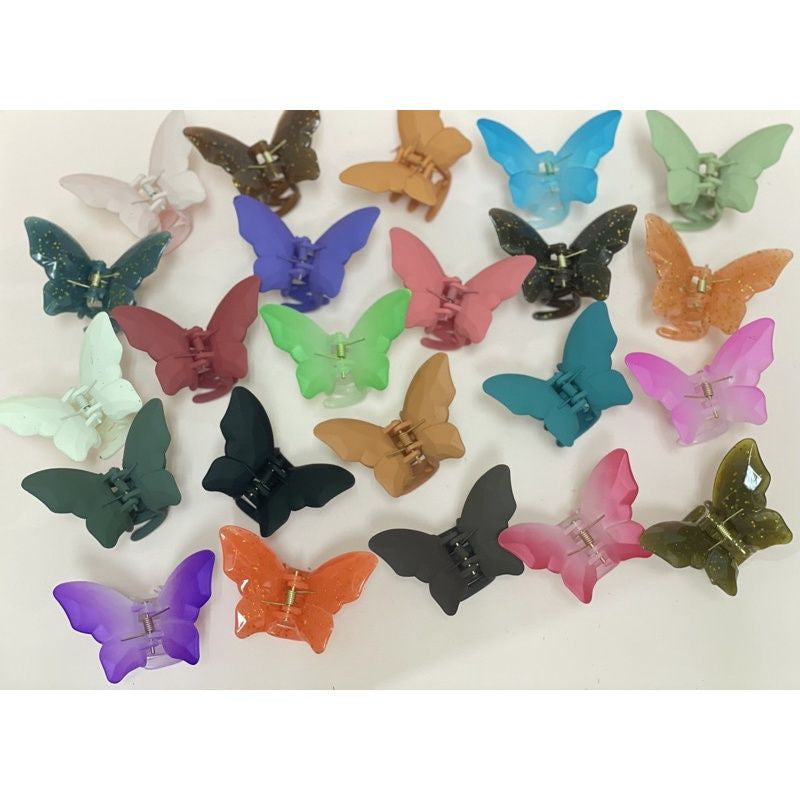 Pekanbaru Jedai Rambut Motif Kupu Kupu Warna / Jepitan Rambut Butterfly