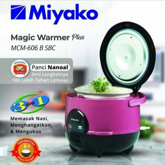 Pekanbaru Magic Com Miyako Mcm 606 B Sbc 0.6L / Rice Cooker  Mcm Miyako 606B Sbc / Penanak Nasi